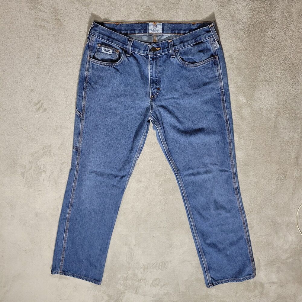 Tyndale FRMC FLame Resistant Womens Straight Fit Jeans Blue SZ  32 X 30  USA